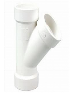 2 in. 45 Degree PVC  SXS DWV Wye (Each)