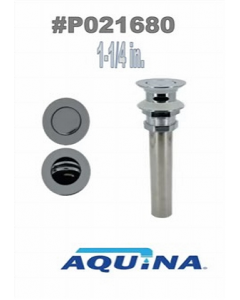 1-1/4 in. Metal Chrome Finish P.O Plug (Each)