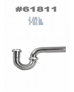 1-1/2 in. Chrome Finish Metal P-Trap (Each)