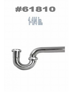 1-1/4 in. Chrome Finish Metal P-Trap (Each)