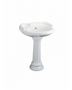 White Mazara Basin & Ped (Each)