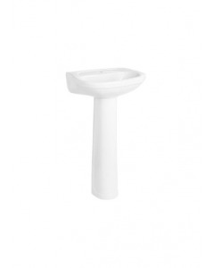 White Acuacer Basin & Ped (Each)