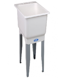 23-1/2x18" White Single Laundry Tub (Each)