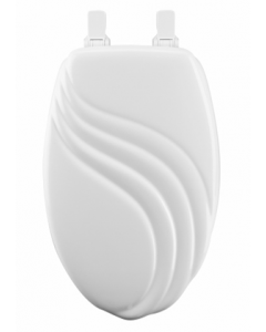 16 in. X 14 in. Wood Round Toilet Seat (Each)