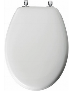 16 in. X 14 in. Wood Round Toilet Seat (Each)