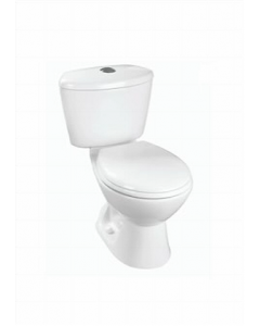 2 pc. White Single Flush Round Avanti Toilet (Each)