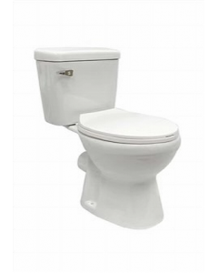 2 pc. White Single Flush Elongated Grande Toilet (Each)