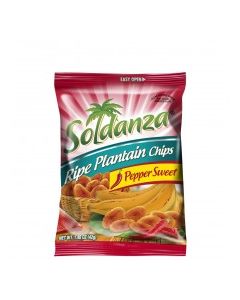 SOLDANZA PLANTAIN CHIPS PEPPER SWT 42g