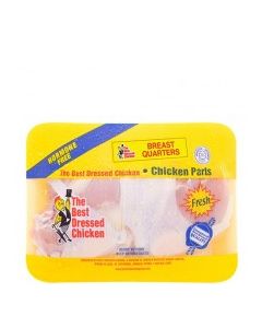 BD CHICKEN BREAST QUARTERS T/P vwt Approx. 0.9 Kg tray
