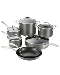 Selection Anodized Aluminum Cookware Set 12 Pieces