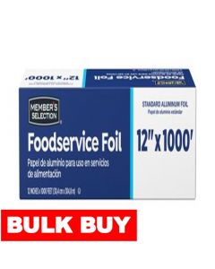 Selection Aluminum Foil 30.5 cm x 304.8 m / 12" x 1000'