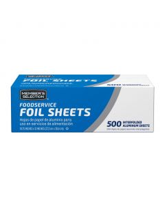 Selection Pre-Cut Aluminum Foil 500 Sheets / 27.3 cm x 30.4 cm / 10.75“ x 12”