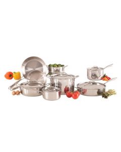 Selection Stainless Steel Cookware Set 13 Pieces