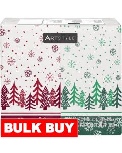 ArtStyle Red and Green Napkins 150 Units