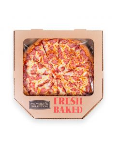Selection Whole Ham and Cheese Pizza 45.7 cm / 18" 12 Slices Freshly Baked