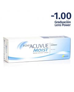 Acuvue Moist -1.00 1 Day Moist Contact Lenses 30 Units