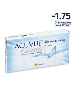 Acuvue Oasys -1.75 Esferico Contact Lenses 6 Units