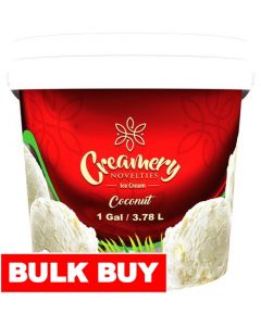 Creamery Novelties Coconut Ice Cream 3.78 L / 1 gal