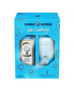 Bombay Sapphire Gin Gift Pack 700 mL + 1 Glass