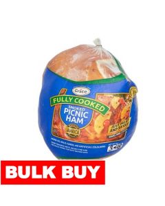 Grace Kennedy Smoked Picnic Ham 3.2 kg - 3.8 kg / 7 lb - 7.9 lb