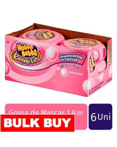 Hubba Bubba Bubble Gum Tape Original 6 Units / 1.8 m / 6 ft