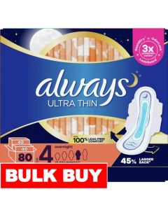 Always Ultra Thin Night Pads 80 Units