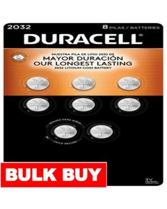 Duracell Lithium Coin Batteries 8 Units