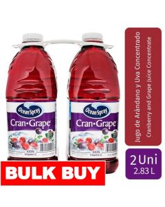 Ocean Spray Cran-Grape Juice with Vitamin C 2 Units / 2.83 L / 96 oz