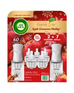 Air Wick Plug in Scented Oils 2 Warmers and 7 Refills