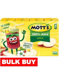 Mott's 100% Apple Juice with no Added Sugars 8 Units / 200 mL