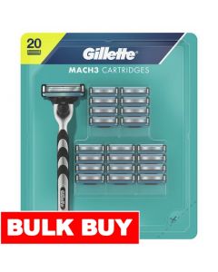 Gillette Mach3 Razor Refill with 3 Blades / 20 Units