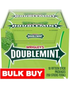 Wrigley's Doublemint Refreshing Gum 10 Units / 37.5 g / 1.32 oz