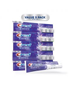 Crest Toothpaste 3D White Advanced Whitening 5 Units / 147 g / 5.2 oz