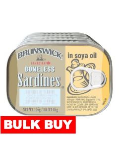Brunswick Sardines in Oil, Canned Foods 5 Units/ 106 g / 2.7 oz