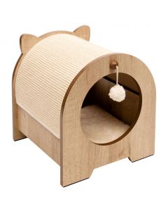 Catit Vesper Cat Scratching Post with Hideaway