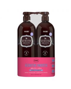 Hask Keratin Protein Smoothing Shampoo and Conditioner 2 Units / 1 L / 33.8 oz