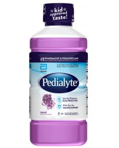 Pedialyte Advanced Hydration Solution Grape Flavor 33.8 oz