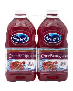 Ocean Spray 100% Vitamin C Cranberry Pomegranate Juice 2 Units / 1.89 L / 64 oz