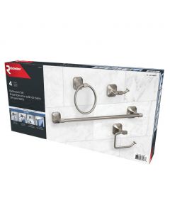 Richelieu Polished Nickel Bathroom Accessory Set 4 Pieces
