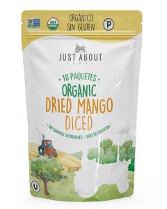 Just About Foods Mango Organic Dried Mango 15 Units / 28.35 g / 0.89 oz