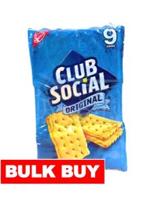 Club Social Butter Flavor Salt Crackers 3 Packs / 9 Units