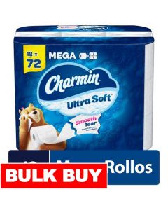 Charmin Ultra Soft Mega Double Sheet Roll Toilet Paper 18 Units / 224 Sheets