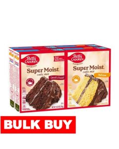 Betty Crocker Vanilla and Chocolate Super Moist Cake Mix 4 Units / 375 g / 13.25 oz