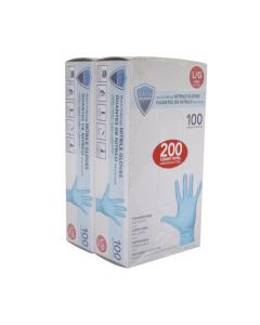 Sani-Guard Large Size Multipurpose Nitrile Disposable Gloves 2 Pack / 100 Units