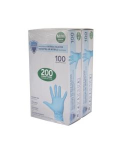 Sani-Guard Medium Size Multipurpose Nitrile Disposable Gloves 2 Packs / 100 Units