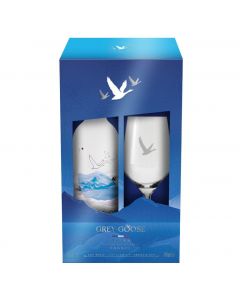 Grey Goose Vodka 750 mL + Goblet