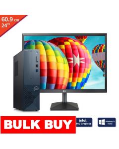 Dell 60.9 cm / 24" Inches Desktop Computer Intel Core i3-13100 with Monitor LG 8 Gigabytes / 256 Gigabytes VVV8D24MK430H