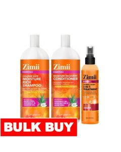 Zimii Essentials Shampoo, Conditioner and Hair Treatment 3 Units