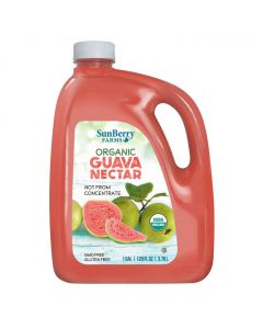 Sunberry Farms Organic Guava Nectar Juice - Gluten Free 3.78 L / 128 oz