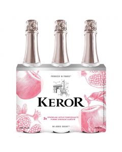 Keror Alcohol-free Sparkling Apple Pomegranate Juice 3 Units / 750 mL / 25.4 oz